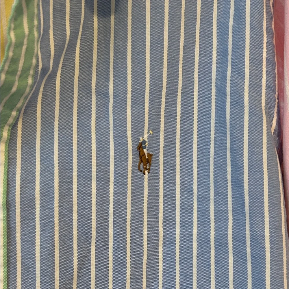 Ralph Lauren Pastel Striped Button Down Shirt - Picture 3 of 4